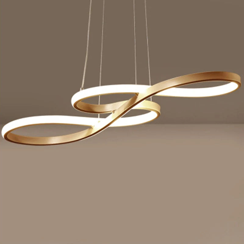 Islay dimmable LED kitchen pendant light in brushed gold above a marble kitchen island