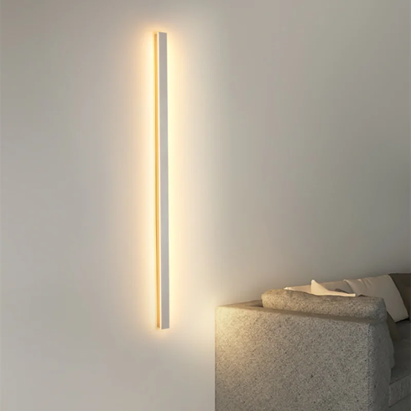 Simplicity minimalist white aluminium pendant light hanging in a Scandinavian living room